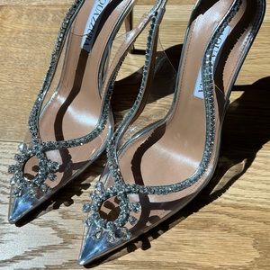 Aquazzura Seduction Crystal Pump 105, NEW! Never worn, originally $ 1,250.